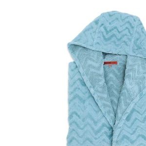 Blue Rex Chevron Bath Robe by Missoni Home - Size L